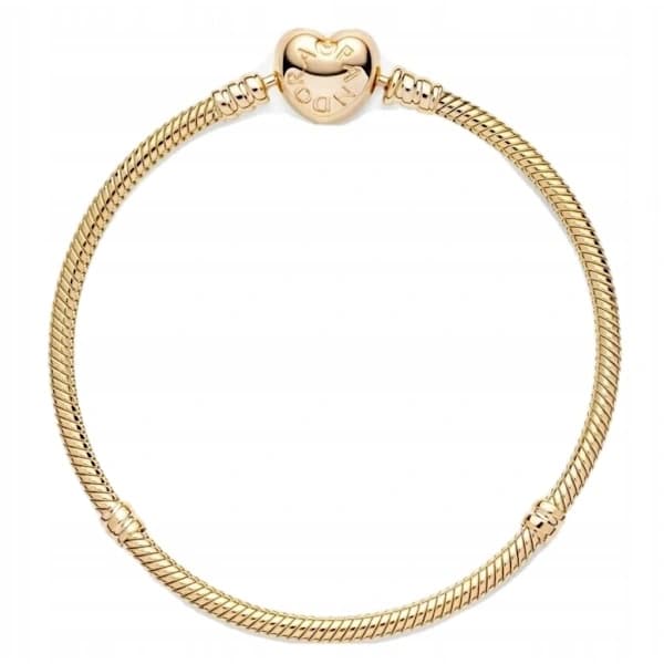 Pandora Signature 18 Hjerte Lås Armbånd-FX-