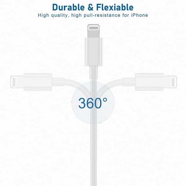 TIL iPhone Oplader USB-C - Kabel / Ledning - 20W - Hurtigoplader 4-pak 1.8m