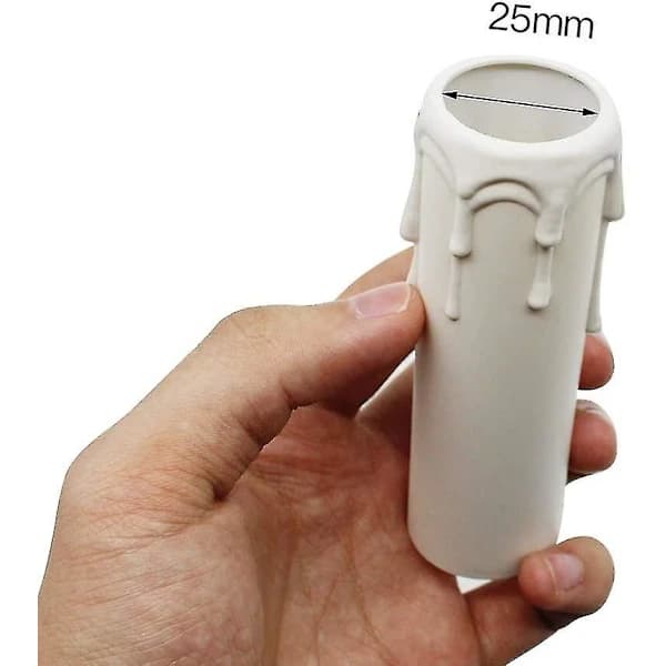 Pakke med 9 lysmanchetter E14 lysmanchetter plastik lysmanchet H