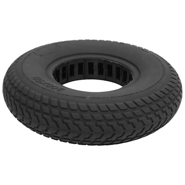 200x50mm eksplosjonssikkert solid gummidekk med uthulet demping for elektrisk sparkesykkel (svart)