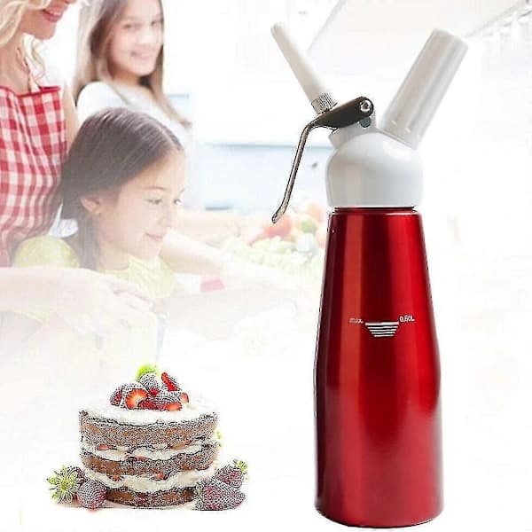 2024 500 ml flødesifon, aluminium, med 3 dyser, til flødeskum