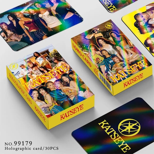 30 nya KATSEYE kändis K-Pop samlarfotokort, LOMO-kort