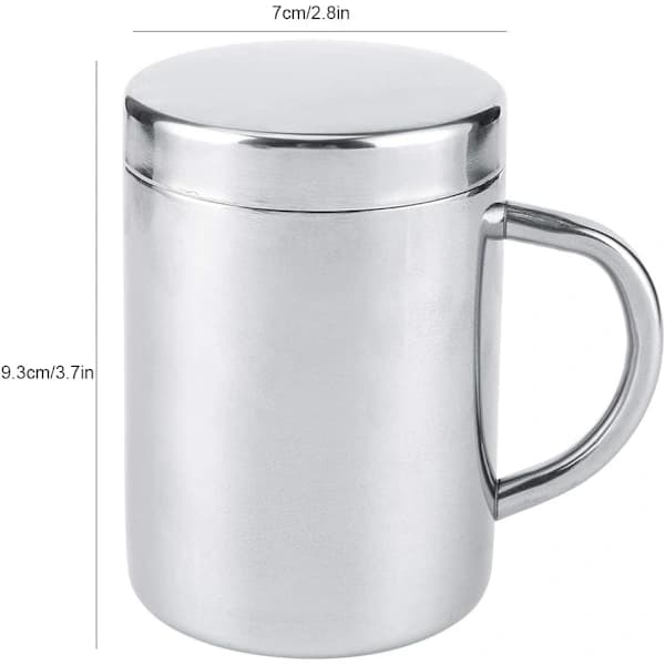 7.5oz/10.20oz isolert kaffekopp i rustfritt stål, dobbeltvegget campingkopp