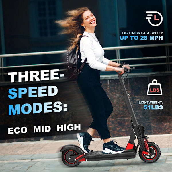 Hopfällbar elektrisk skoter BOGIST C1 PRO,885W motor,48V15Ah batteri, topphastighet 30km/h,räckvidd 40 km,Fällbara stavar,Maximal hastighet 950rmp Röd