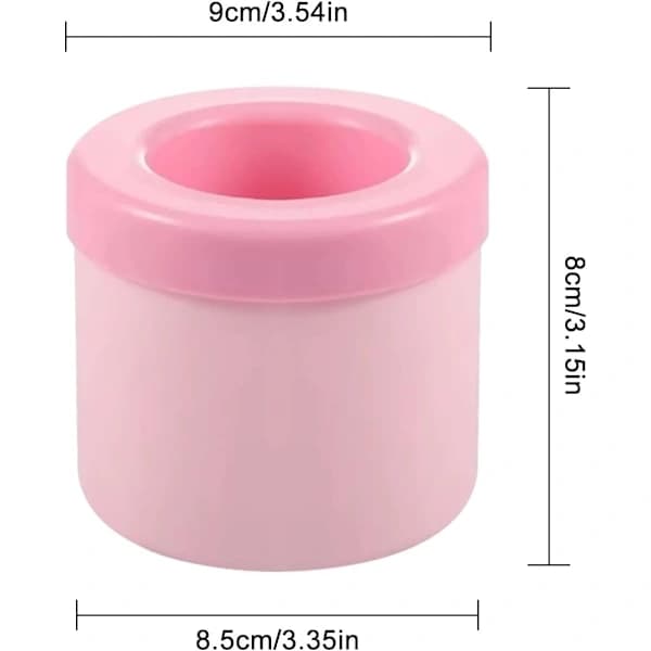 Varm isbitform med lås 2 stk silikon ismaskin isbitformer Mini isbit silikon isbitform Rosa Rosa Rosa