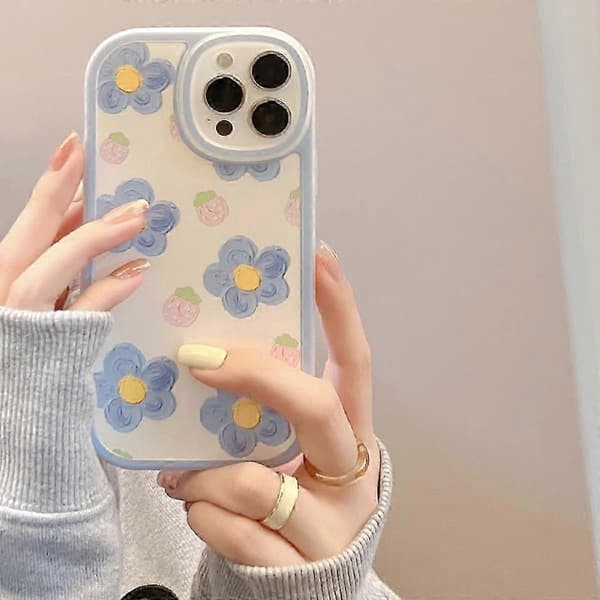 Telefoncover med jordbærblomst til iPhone 12