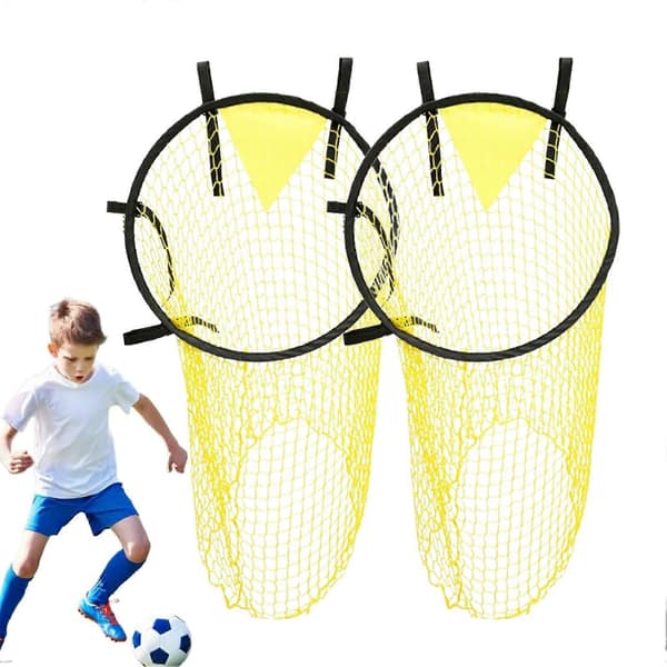 Fodboldtræningsnet med præcisionsmål, foldbart fodboldmål til havebrug, holdbart design