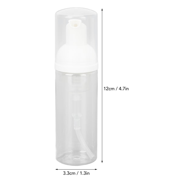 20 st 50 ml skummande pumpflaska Förhindra läckage Transparent reseskum dispenserflaska