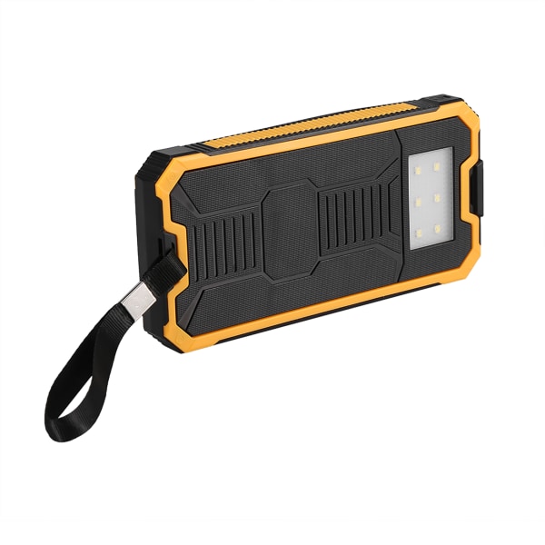 Bärbar 20000mAh snabbladdning Dual USB Polar Mobile Power Bank Case DIY Kit Gul