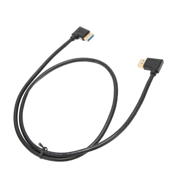 Displayport-kabel 1.4 32.4Gbps 90 graders rät vinkel DP hane till DP hane kabelstöd 8K 60Hz 4K 144Hz 2K 165Hz