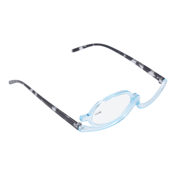 Förstorande sminkglasögon Roterande öga Enkellins Förstorande ögonsminkglasögon för gamla kvinnor +3,00