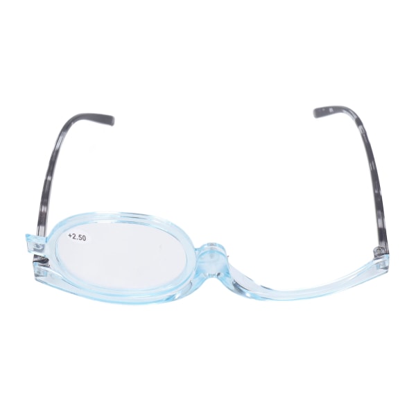 Förstorande sminkglasögon Roterande öga Enkellins Förstorande ögonsminkglasögon för gamla kvinnor +2,50