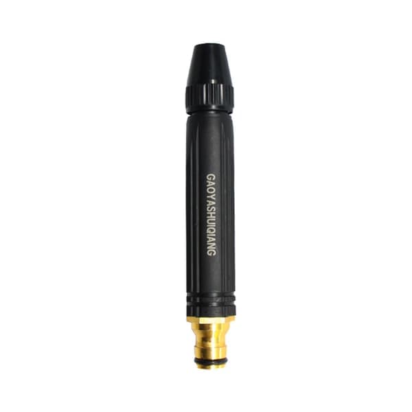 Højtryksvandpistol - Sort aluminiumslegering og PVC-dyse