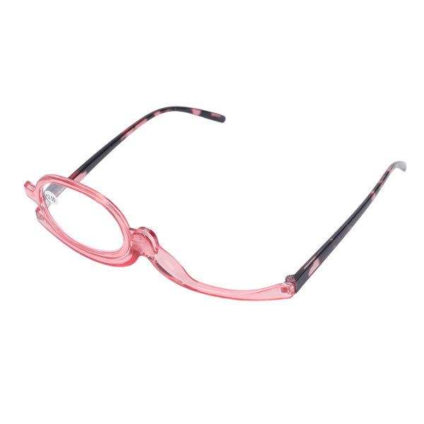 Sminkglasögon Lättviktsvikt roterande enkellins Damförstorande Kosmetiska glasögon med snyggt case +2,50