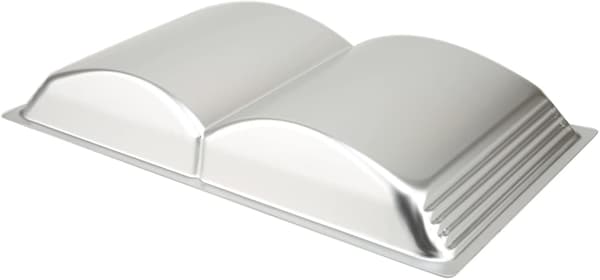 Bokformet kakeform i aluminium til bursdagskake, bakeform for bakverk