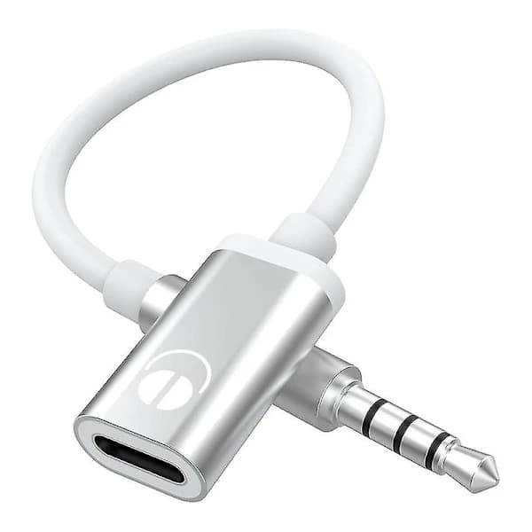 3,5 mm han til USB-C hun lydkabel, analog lydstik hovedtelefon lydadapter til MP3-afspillere, bærbare computere, tablets
