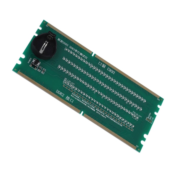 Två i ett stationärt moderkort testkort DDR2 / DDR3 med ljustestare