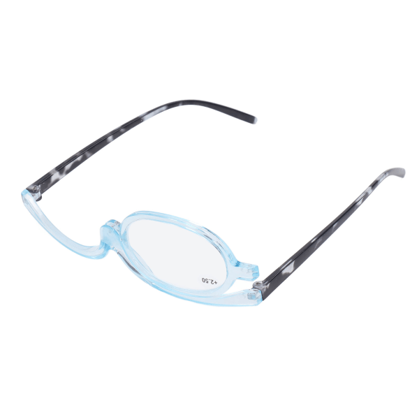 Förstorande sminkglasögon Roterande öga Enkellins Förstorande ögonsminkglasögon för gamla kvinnor +2,50