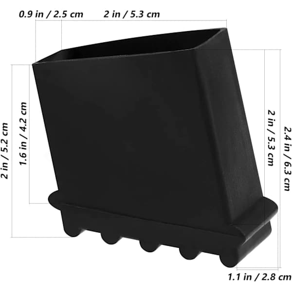 Gummifødder til stiger, udskiftningsfødder til stiger, gummifødder, gummifødder, reservedele, 4-pak