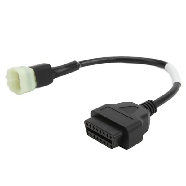 OBD2 6-bens motorcykel diagnostisk kabelkonverteringsadapter til Delphi ECU med stik