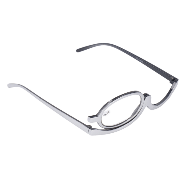 Förstorande sminkglasögon Vikbara englasögonglasögon för kvinnor mormor +2,50