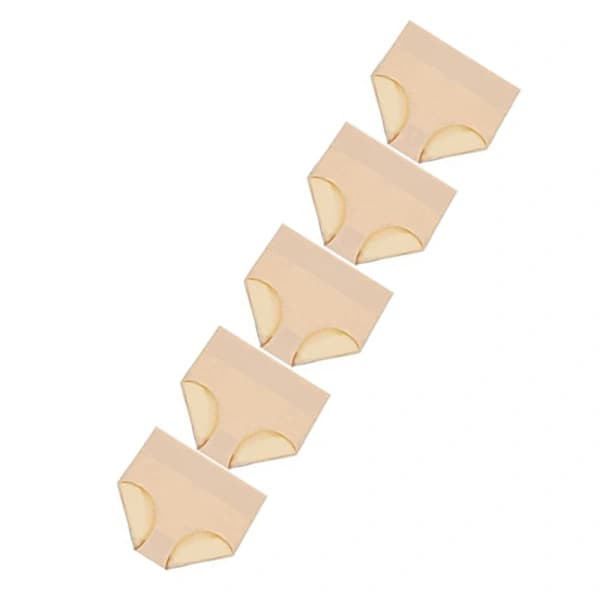 Høy midje truser (5-pakning) Beige Beige XXL