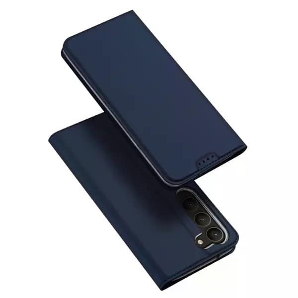 Flip-deksel med stativ og kortholder for Samsung Galaxy S23 - Blå