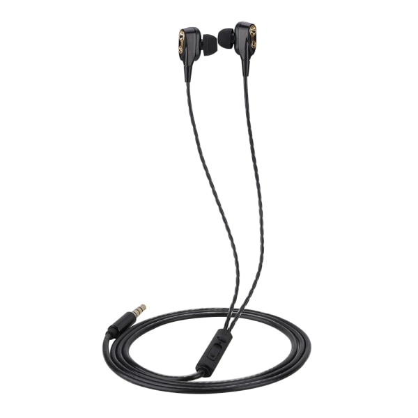 3,5 mm trådbundna hörlurar Stereo hörlurar Bekvämt att bära i örat Gaming hörlurar (svarta)
