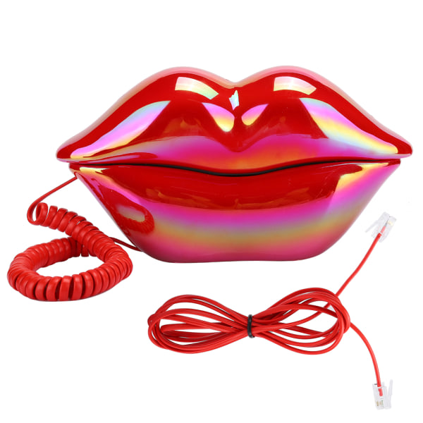 Creative Red Lips fast telefon europeisk stil bordstelefon för hemmakontor