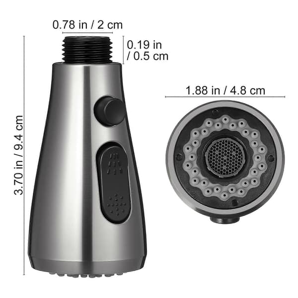 Universell pip sprayfäste utdragbar sprutmunstycke köksanvändning enkel installation hållbart ABS-material 1-pack
