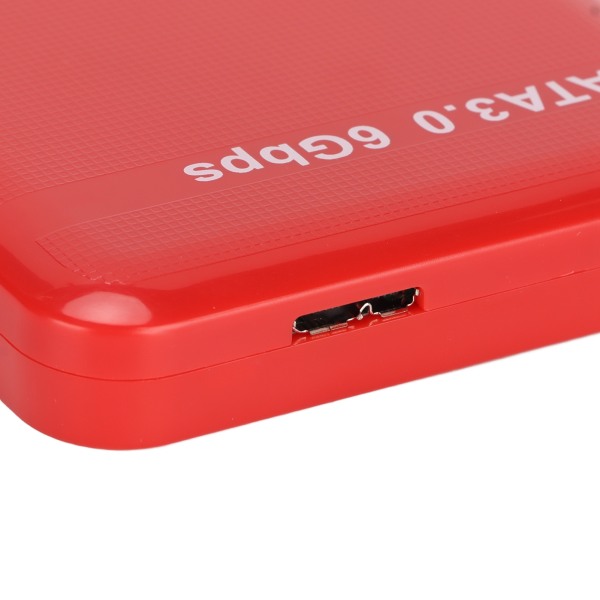 Externt HDD- case 2,5-tums USB3.0 SATA3.0 Plug and Play HDD-hölje stöder 3 TB kapacitet med LED-indikator för Windows