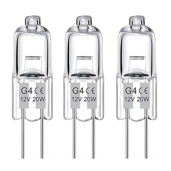 10-pack G4 Halogenlampor 20W 12V – Varmvitt Ljus för Optimal Belysning