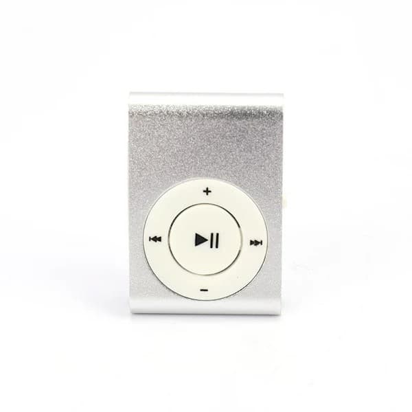 3,5 mm USB2.0 Mini MP3-spelare med klämma, stöder minneskort, enkel, utan skärm