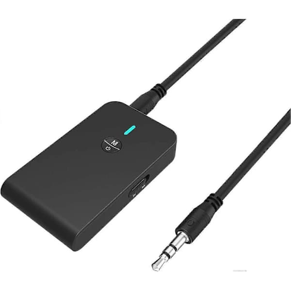 Bluetooth 5.0 -lähetin ja -vastaanotin, 3-in-1 langaton Bluetooth-sovitin, 3,5 mm Bluetooth-äänisovitin (musta)