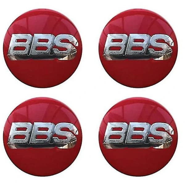 Bbs hjulnavkapsel emblem 4 st set 65mmbbs billogotyp dekal aut