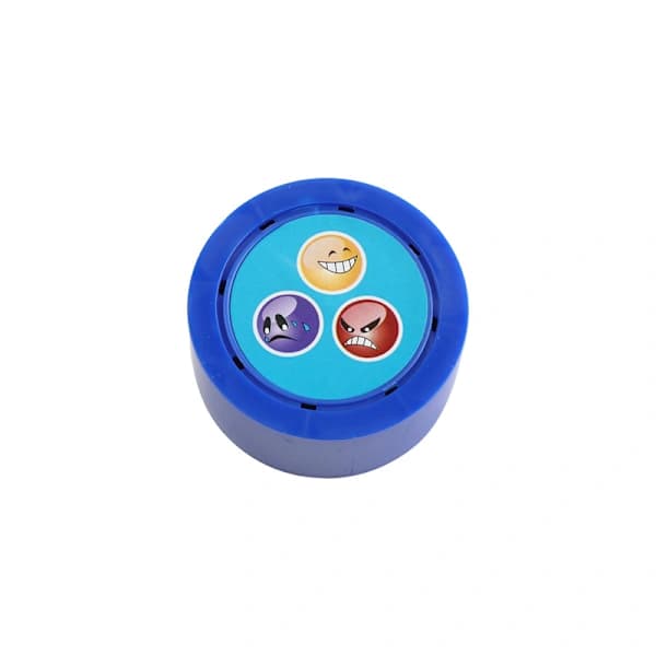 Følelsesterning-triks – Nærbildeillusjonstriks med følelsesansikter, PVC-nyhetsboks, 5,7 cm