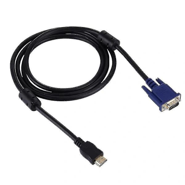 1,8 m HDMI han til VGA han 15-bens videokabel (sort)