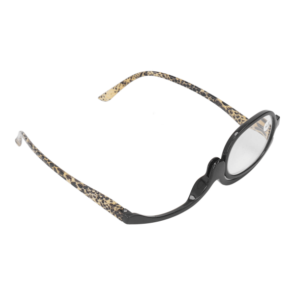 Enkelsidiga sminkglasögon med förvaringslåda Case Flip Kosmetisk förstorande sminkglasögon +4,00