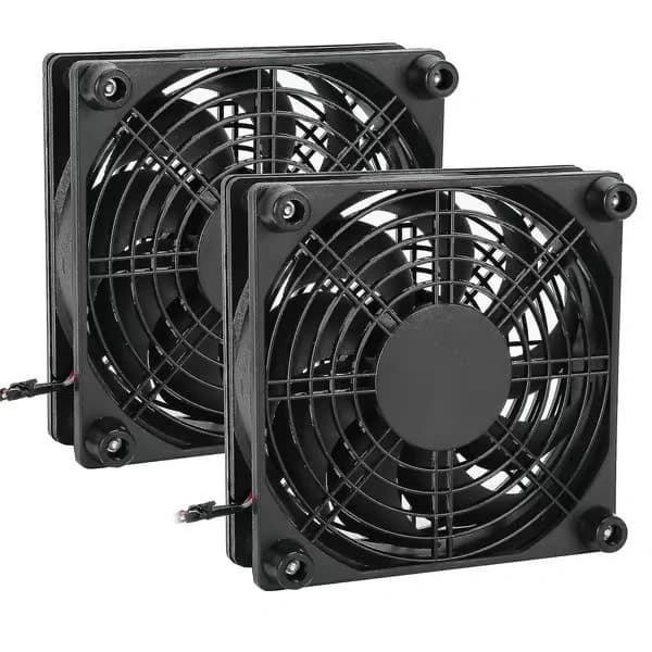 2 stk. datavifte ultrastille kjølevifte 5V USB PC-kjølevifter [DB]