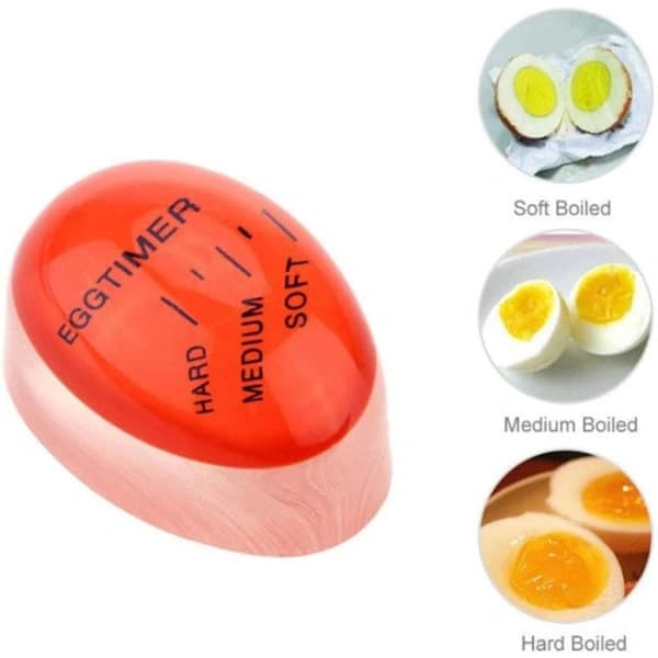 Eggtimer, 4-pakning fargeskiftende eggtimer-FX-