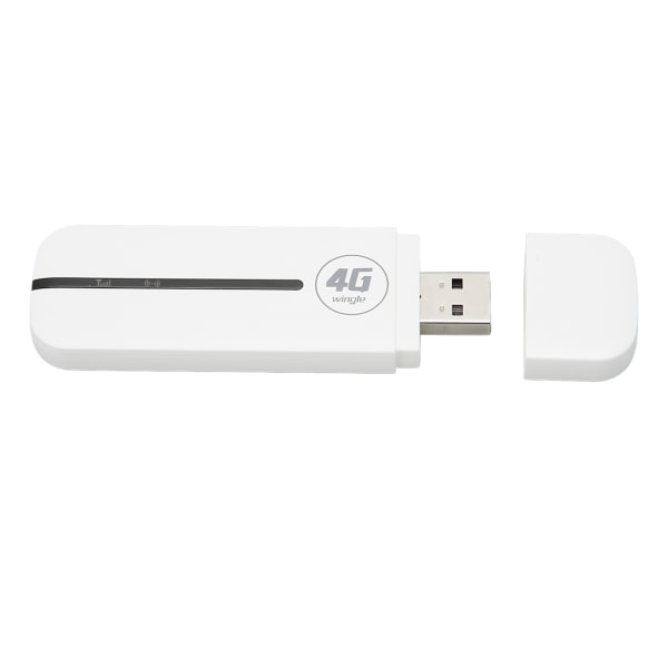 4G USB WiFi Modem Plug and Play High Speed ​​Mini Pocket USB WiFi Router för bil utomhusbruk Vit