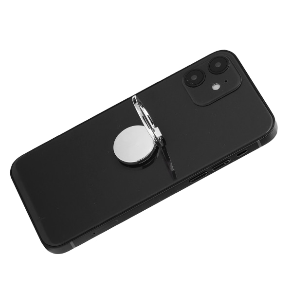 Mobiltelefon Finger Ringgrepp 360° rotation Metalltelefonhållare för magnetiskt bilfästeSilver