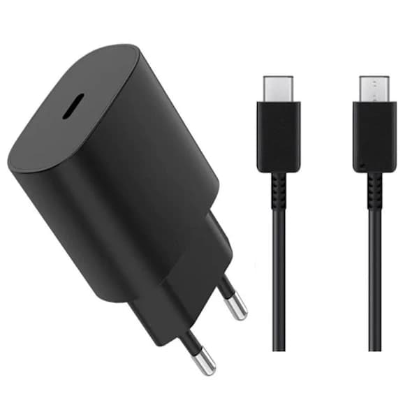 Samsung Snabbladdare - Adapter + Kabel 25W USB-C 2m Svart