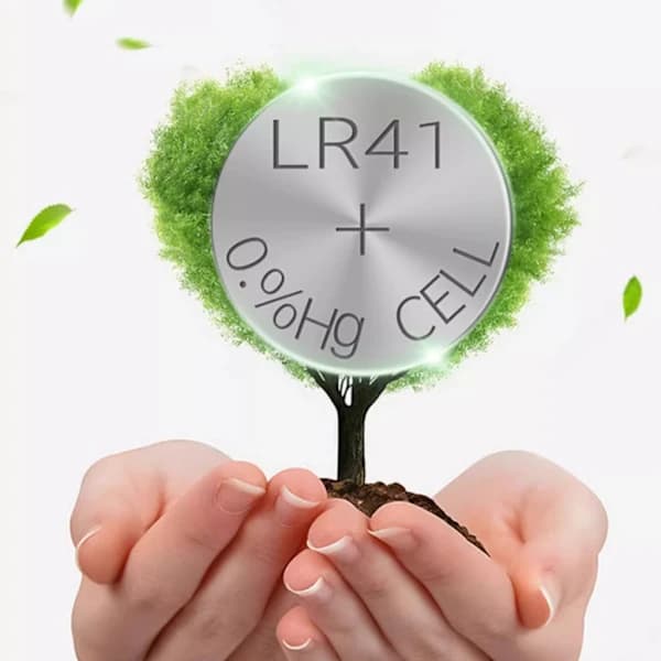 LR41/AG3 Knappcellebatterier Stabil og langvarig bruk Batteripakke 100