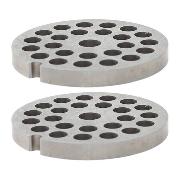Kødsliberdisk i rustfrit stål udskiftningspladediskblad til manuel kødsliber 2 stk.