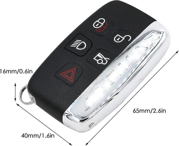 Erstatningsskall for knappfjernkontroll til Jaguar XE XF XJ XK