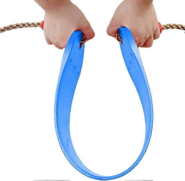 Børnegynge med reb Fleksibelt EVA-materiale 66x14cm Maks. belastning 150kg (blå)