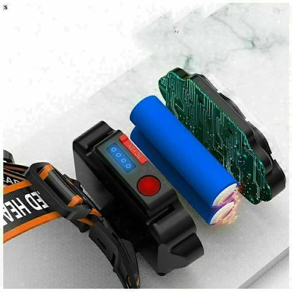 Hodelykt, 8 Lumen USB Oppladbar LED Kraftig Vanntett