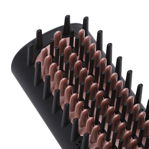 Hot Comb Elektrisk vikbar design Ergonomiskt handtag lockar rakt hår Dubbel användning presskammar för Barbershop 110 till 240V EU-kontakt