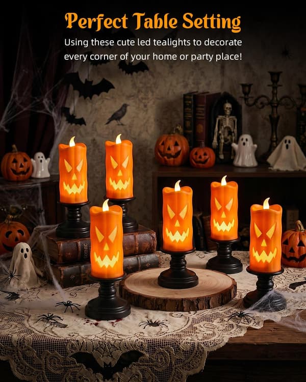 Halloween Spøkelse Gresskar LED-lys, Halloween LED-lysdekorasjon